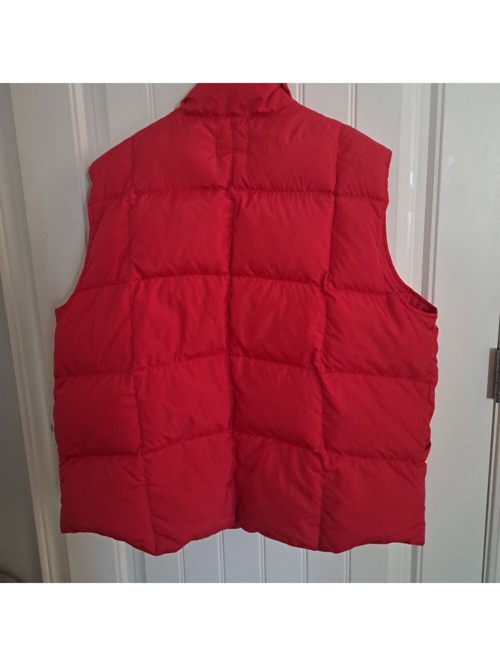 VTG Mens LANDS' END lightweight Down Puffer Vest RED XL 46-48 - Picture 3 of 7